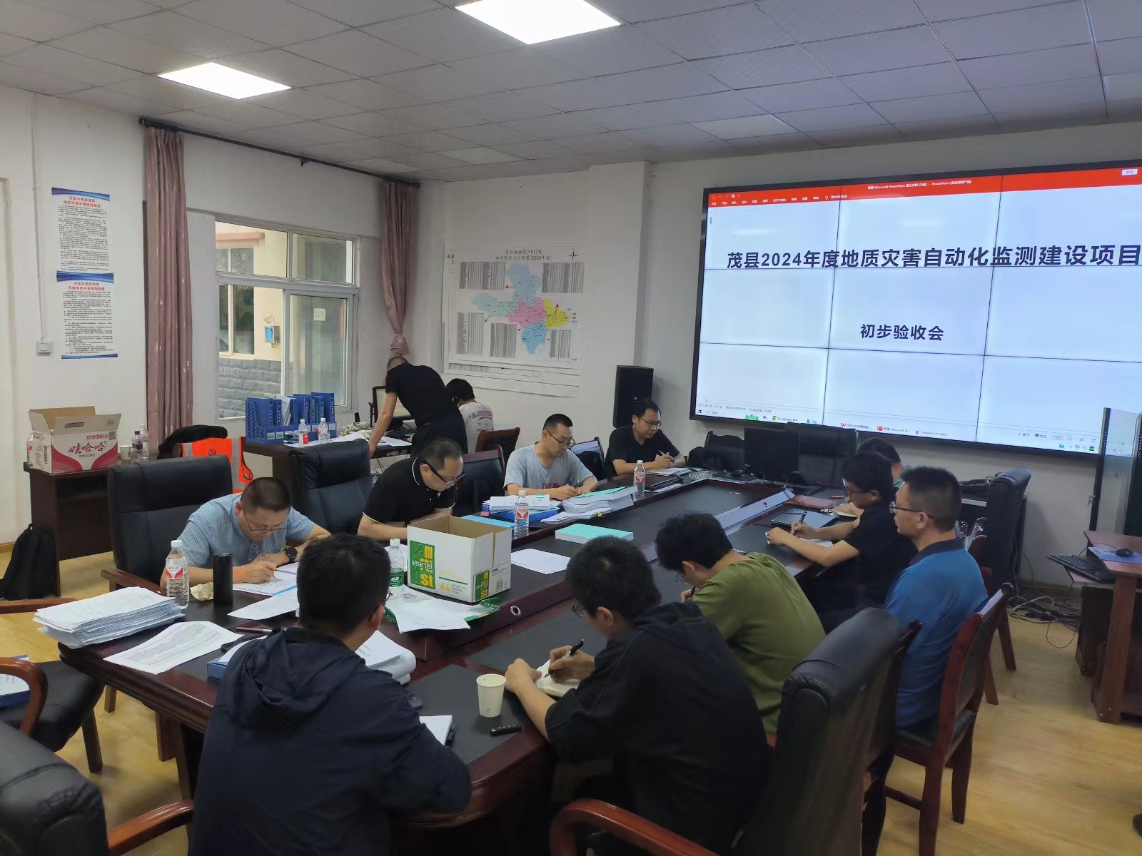 茂縣2024年度地質災害自動化監測建設項目完成竣工初步驗收